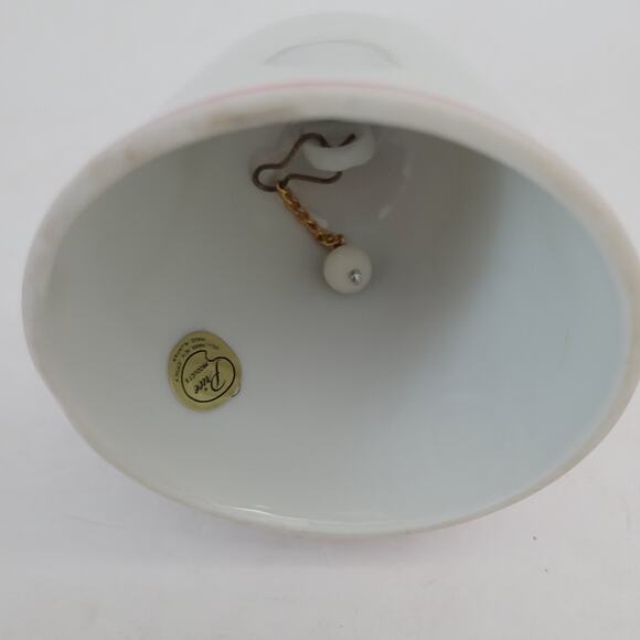 "I Love My Mom" Ceramic Bell with Heart Handle - Picture 9 of 10